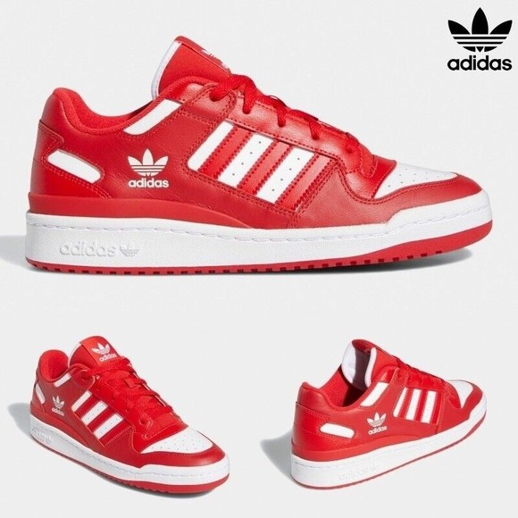 MENS Adidas Originals Forum Low Street Style Low-Top Sneakers HQ1495 - Picture 3 of 12